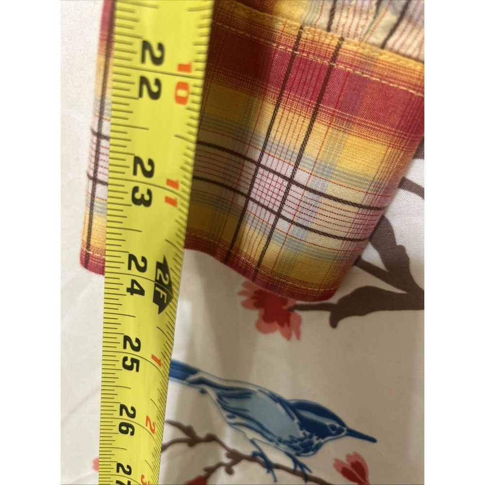 Larry Mahan Western Shirt Mens Medium Pearl Snap Plaid Sunset Cowboy Collection - Picture 13 of 15